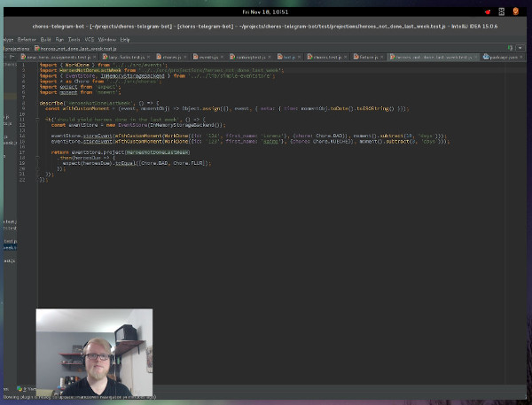 Screenshot of a remote pair programming session